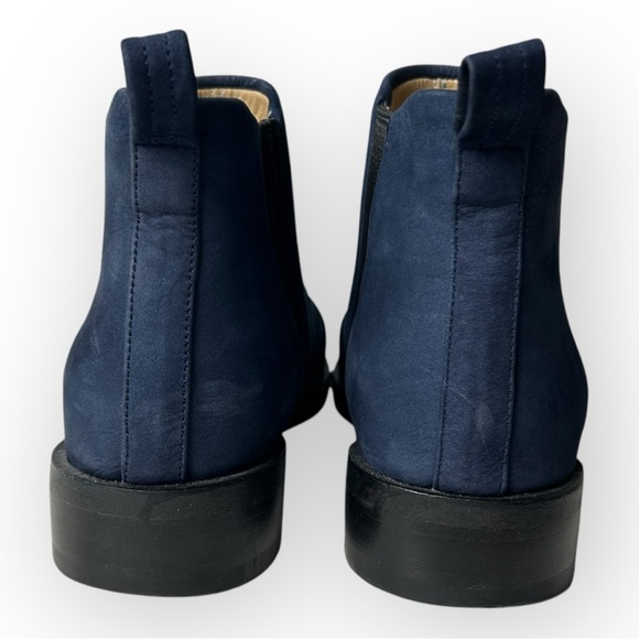 Poppy Barley Navy Suede Chelsea Ankle Boots 6 - Picture 5 of 8